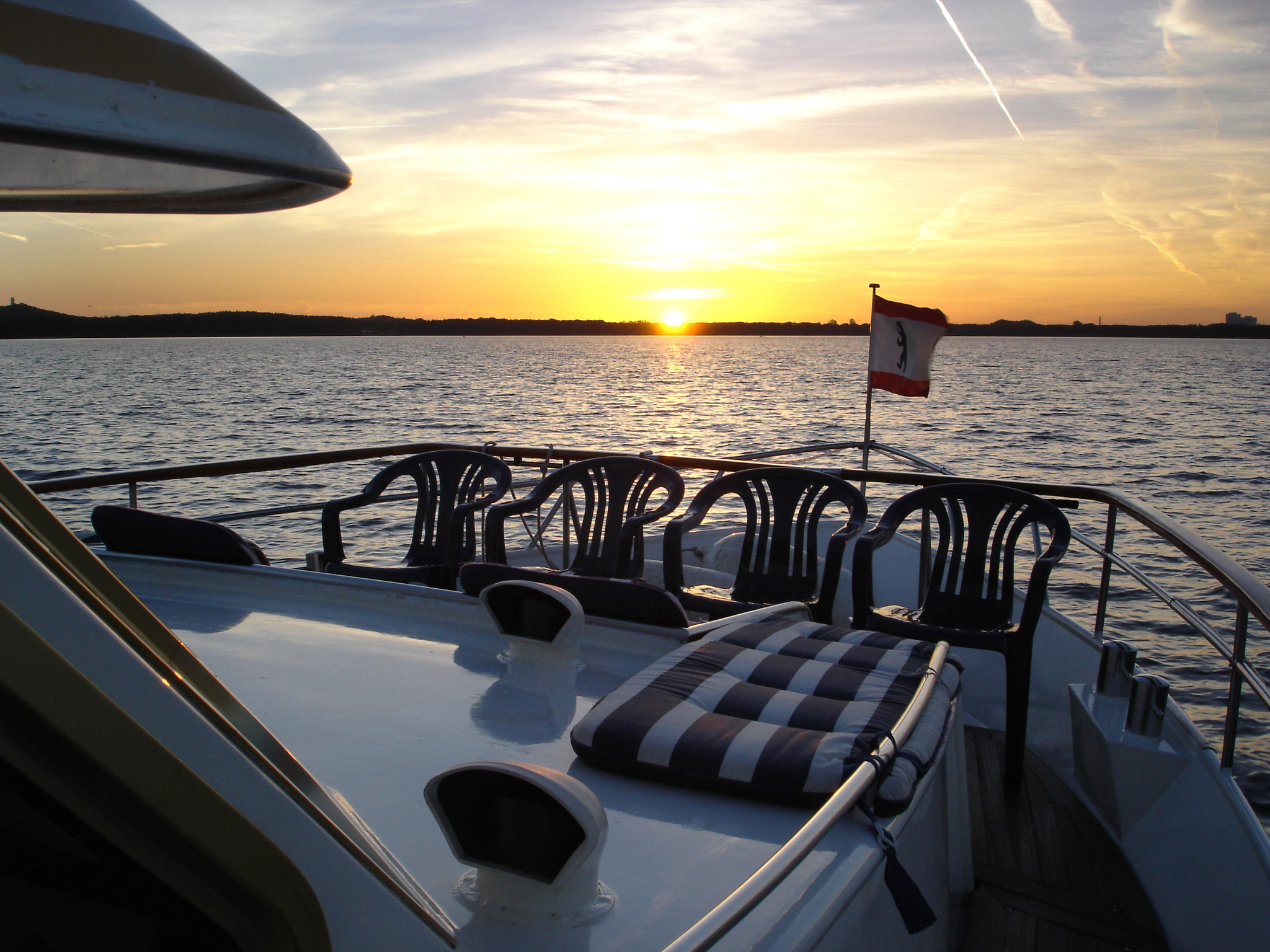 Abendliche Spreefahrt im Sonnenuntergang
