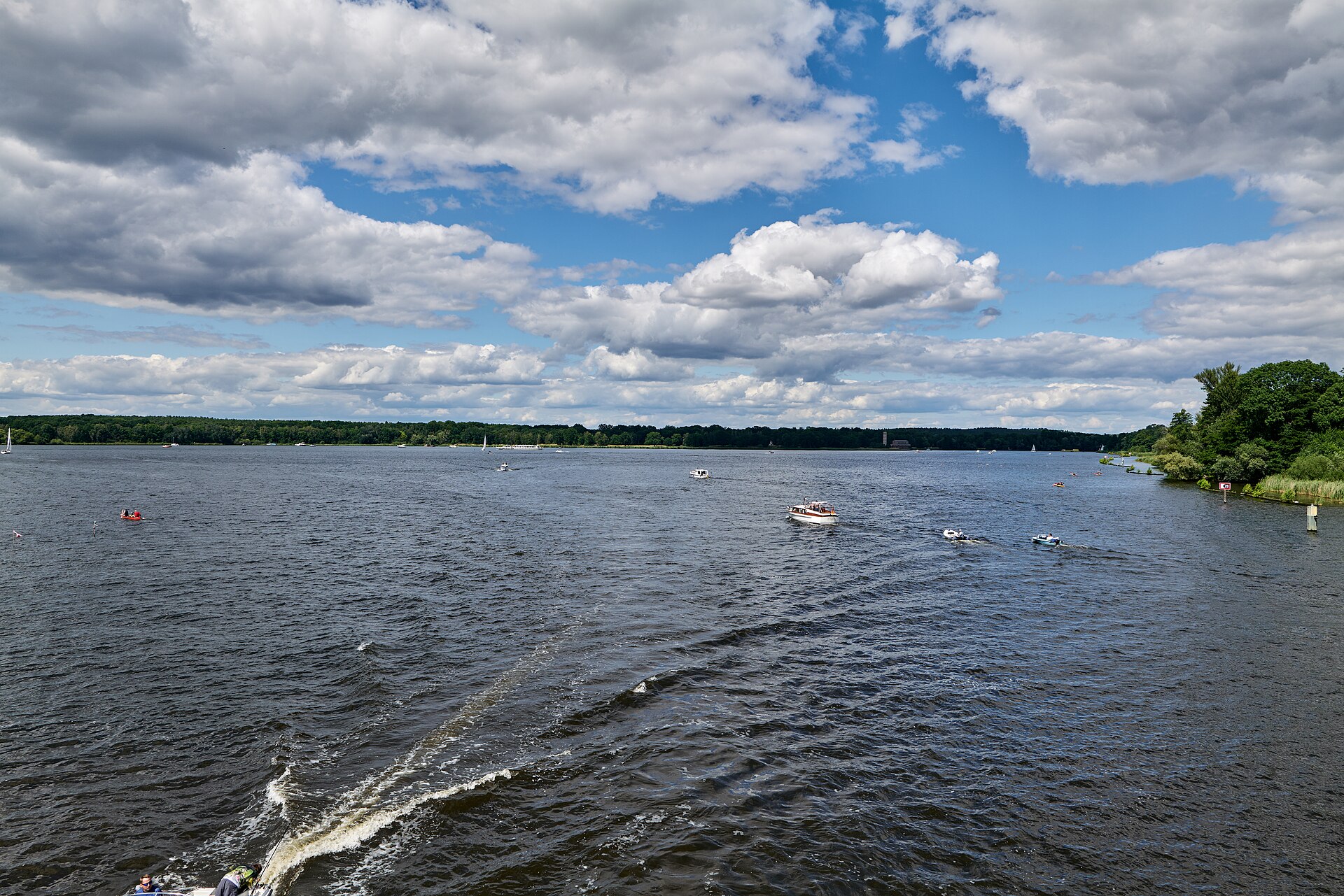 Boote auf dem Jungfernsee in Potsdam